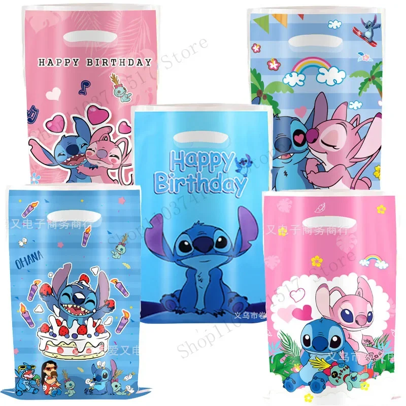 Stich Geburtstags feier Geschenk Taschen Anime Engel Kunststoff Candy Box liefert Disney Baby party Jungen Mädchen Party liefert Dekor