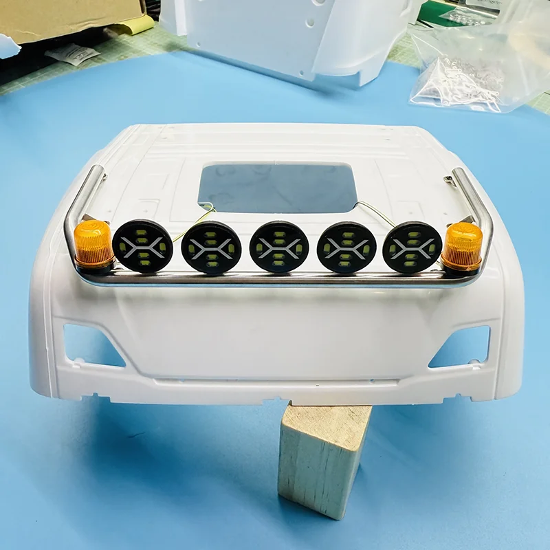 1:14 scala LED simulazione luci del tetto lampada rotante per Tamiya RC camion SCANIA 770S R620 Volvo FH16 BENZ Actros MAN TGX auto