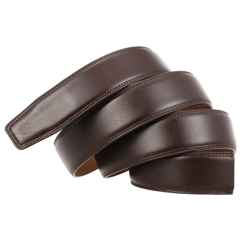 Neue Luxus Marke Gürtel für Männer Hohe Qualität Männlich Strap Echtes Leder Bund Ceinture Homme, Keine Schnalle 3,5 cm – Detail 8