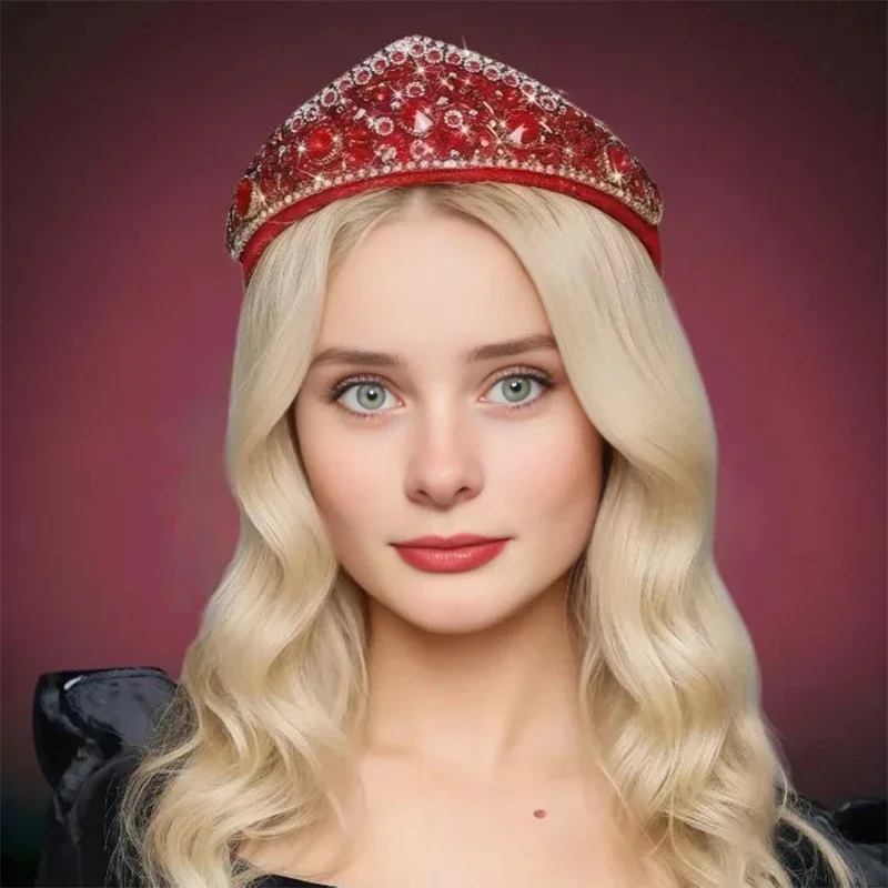 

Color Rhinestone Headbands Fashion Hair Accessories Women Party Full Diamond Super Flash Crown Hairband Hair Band Hoop Headwear