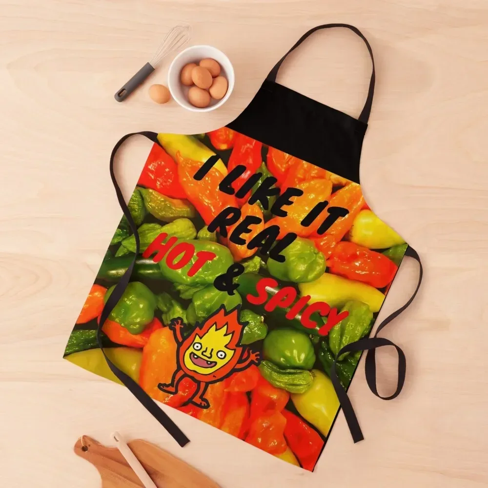 I LIKE IT HOT AND SPICY Apron professional kitchen Kitchenware chef for man Kitchen Chef Apron