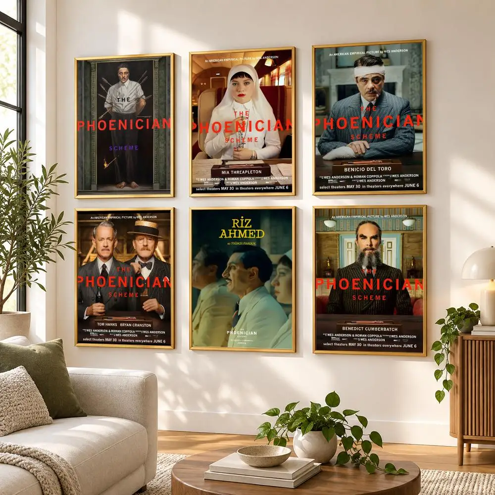 The Phoenician S-Scheme movie Poster HD art sticky wall waterproof home living room bedroom bar aesthetic decoration