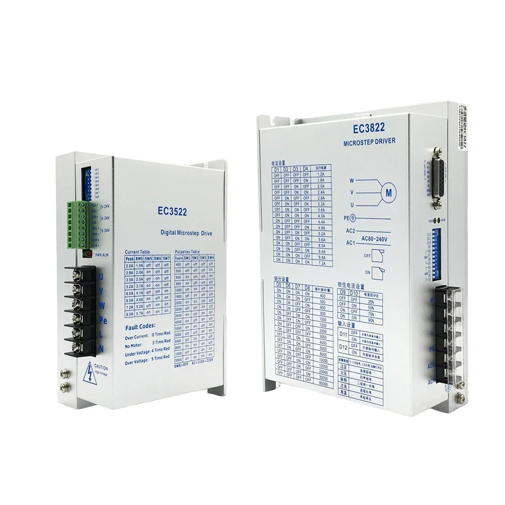 3상 스테퍼 모터 Nema34/42/52 4.5/8.5/12/16/20/24/35/50Nm 14/19mm 샤프트 AC80-240V 자동화 장비용 EC3522 EC3822