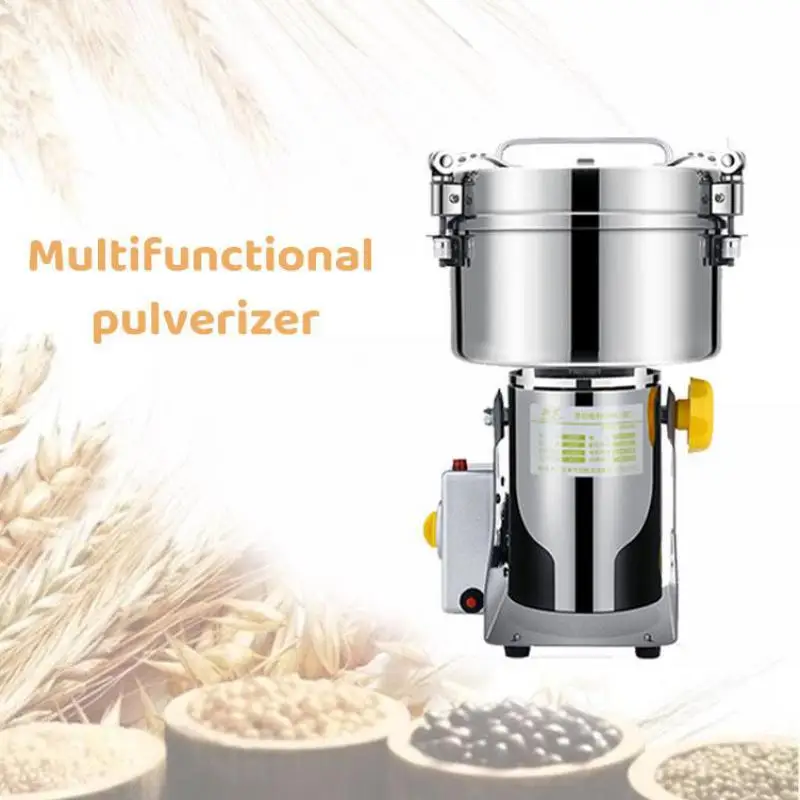 2500G Grinder Grains Spices Hebals Cereals Coffee Beans Dry Food Mill Grinding Machine Gristmill Home Medicine Flour Crusher