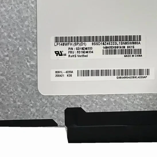 

LP140WFH SPD1 Display Panel Matrix N140HCA-EAC 14.0 Inch Laptop LCD Screen