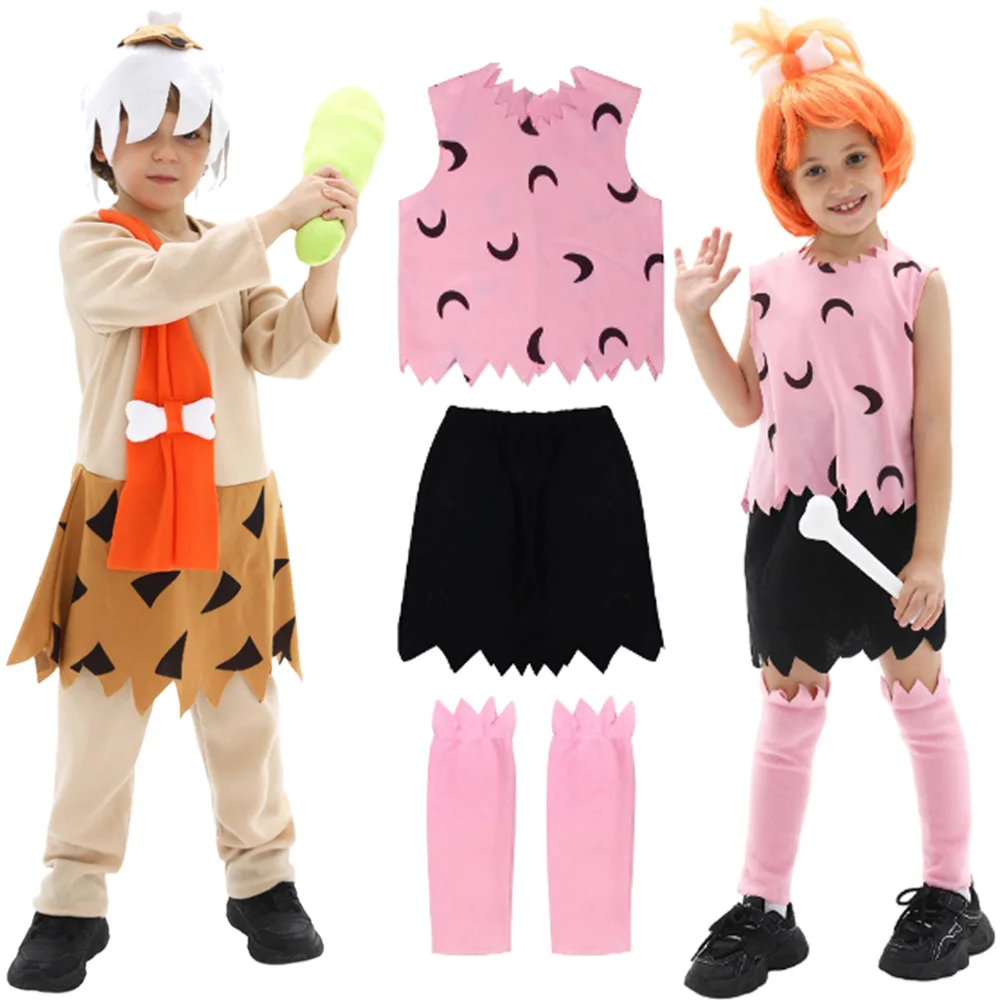 

Fantasia Funny Savages Cosplay Boys Girls Clothing Cartoon Stage Disfraz Costume 6 to 14 Years Halloween Carnival Party Outfits