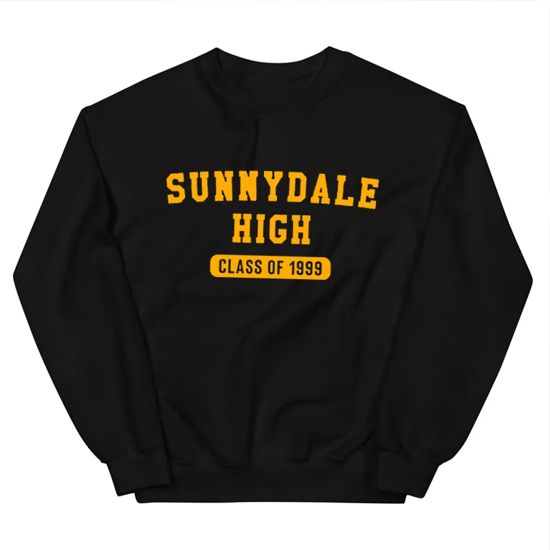 Vintage Women Sweathshirt Sunnydale High Class of 99 Maroon Adult Hoodies Ladies Unisex Crew Neck Clothes Vampire Tops