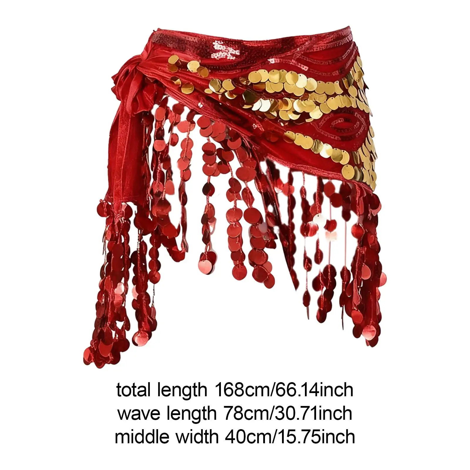 Chusta na biodra do tańca brzucha, kostium, sukienka, łańcuszek na talię na imprezę taneczną latynoską