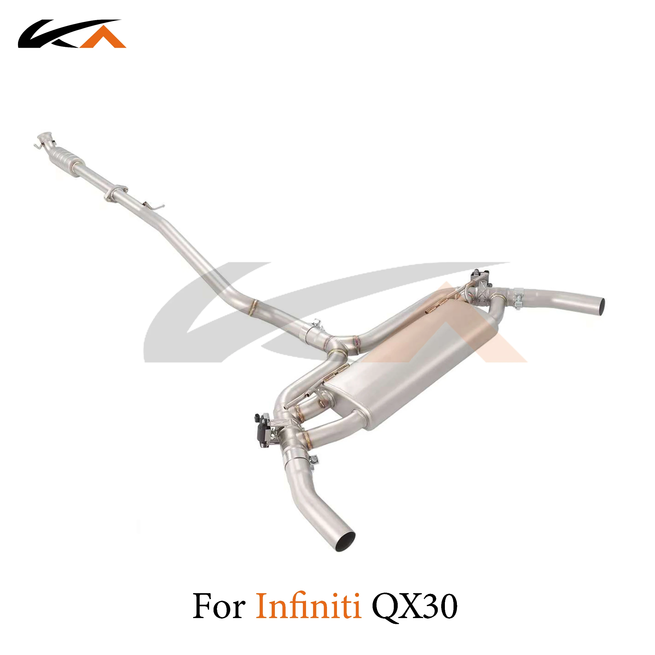 

KA Tuning exhaust system stainless catback for Infiniti QX30 2.0T rear section performance parts muffler valve