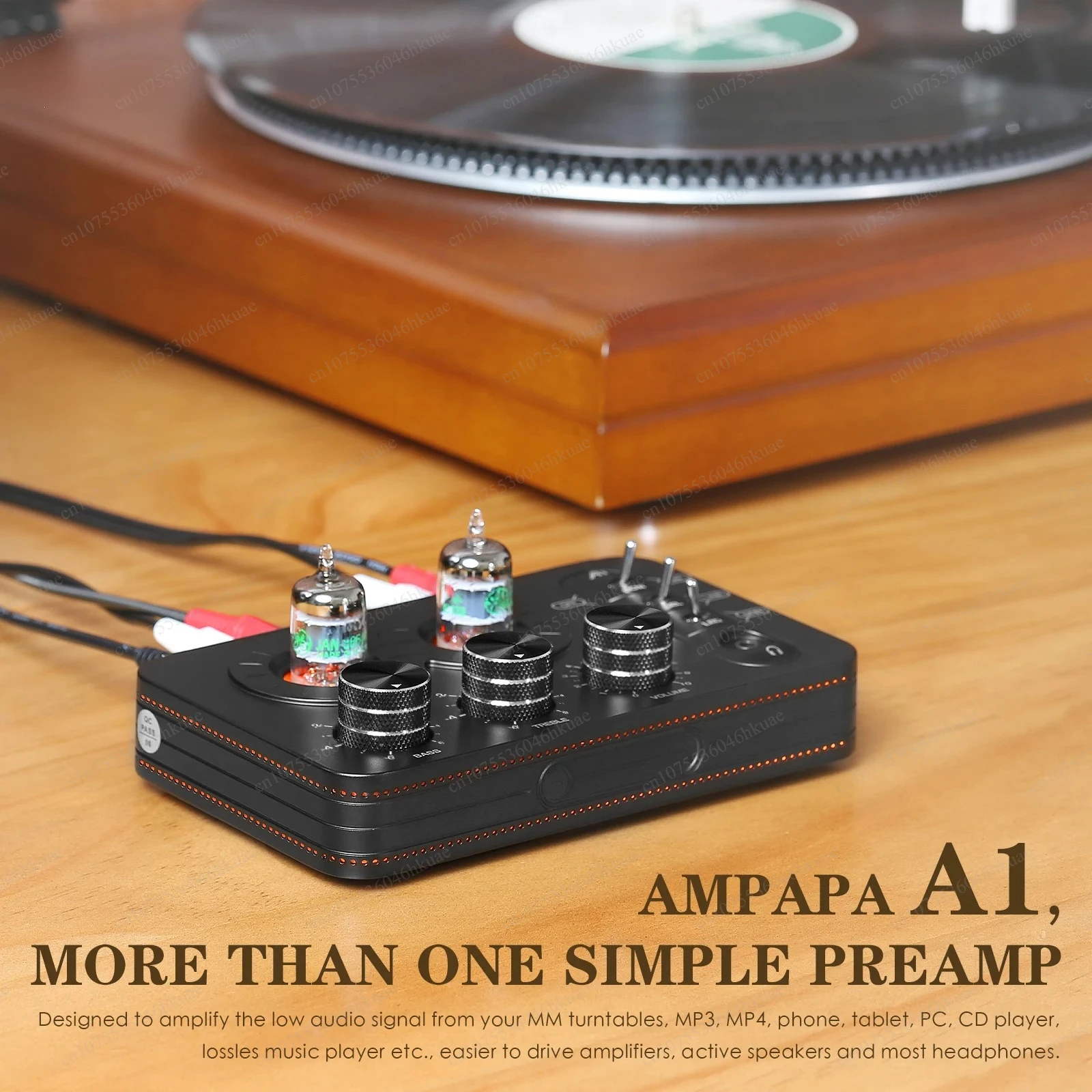 Mini Desktop Stereo Sound Booster Multi Input Audio Adjuster Compatible With Record Player Laptop Mobile Phone Television