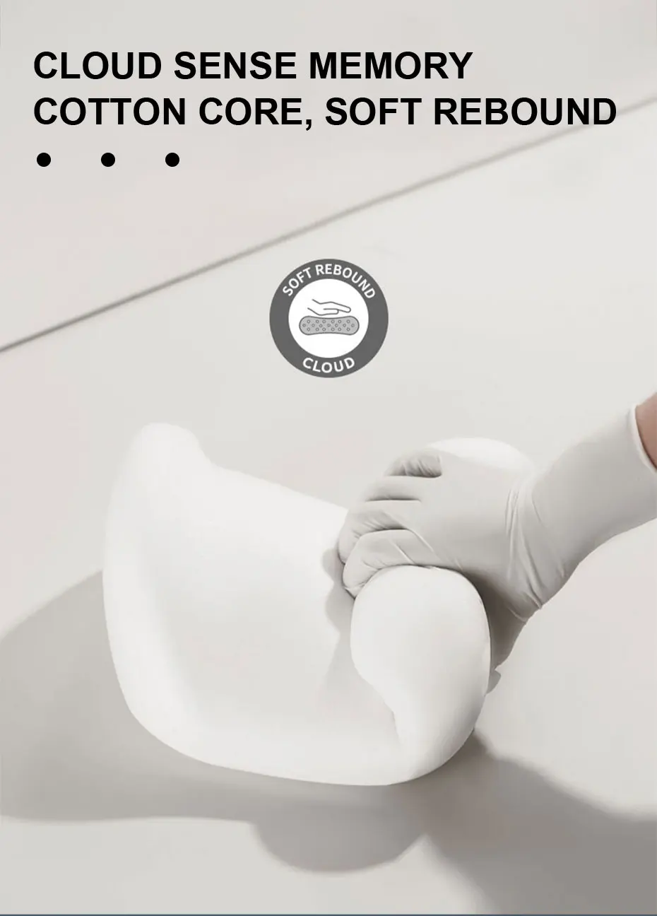 SEAMETAL Auto Kissen Innen Memory Foam Auto Kopfstütze Kissen Universal Auto Taille Kissen Schutz Kopf Hals Kissen Zubehör – Detail 7