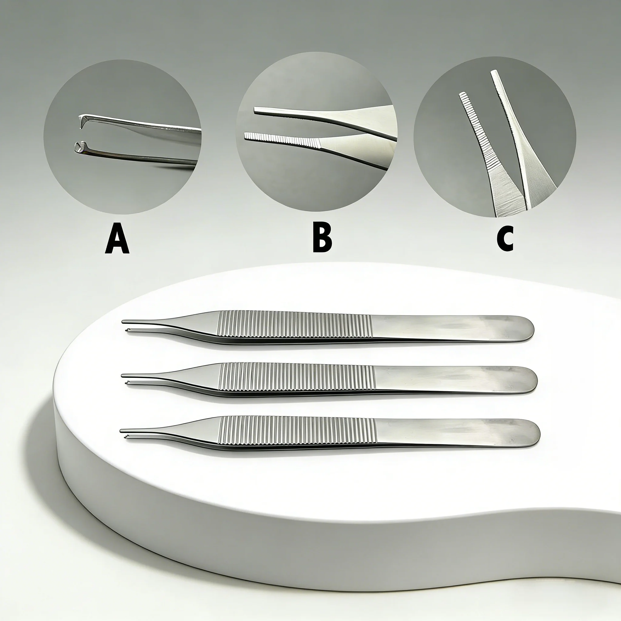 

12.5cm Stainless Steel Dental Dressing Forceps Tissue Tweezer Extraction Hemostat Tool for Dentist Professional Dental tools