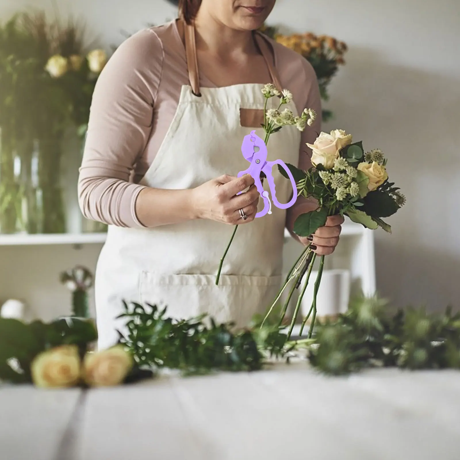 

Fresh Flower Thorn Remover Pruning Scissors Upgrade Rebound Design Sharp Blade For Garden Branches Leaves Cutting Ergonomic