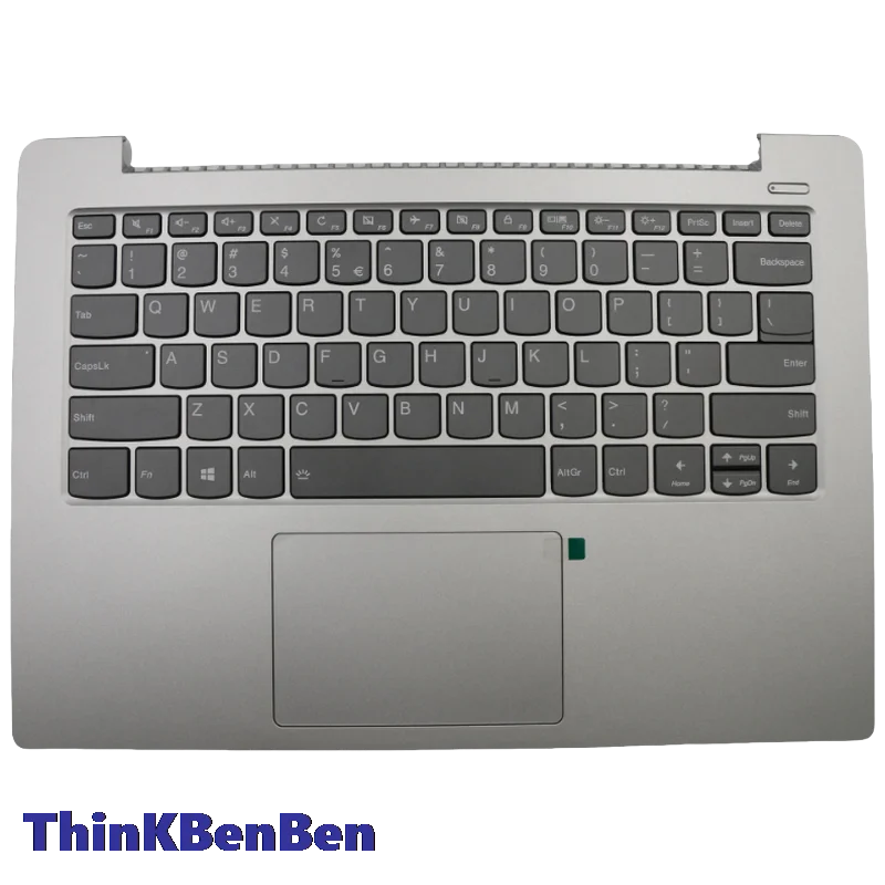 US English Platinum Grey Keyboard Upper Case Palmrest Shell Cover For Lenovo Ideapad 330S 14 14IKB 14AST 5CB0R07531