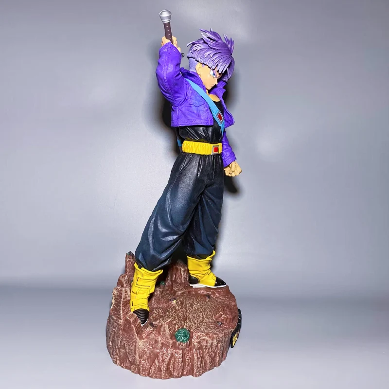 

Dragon Ball Tranx with base dual head interchangeable figurine future warrior figurine birthday gift desktop ornament cool