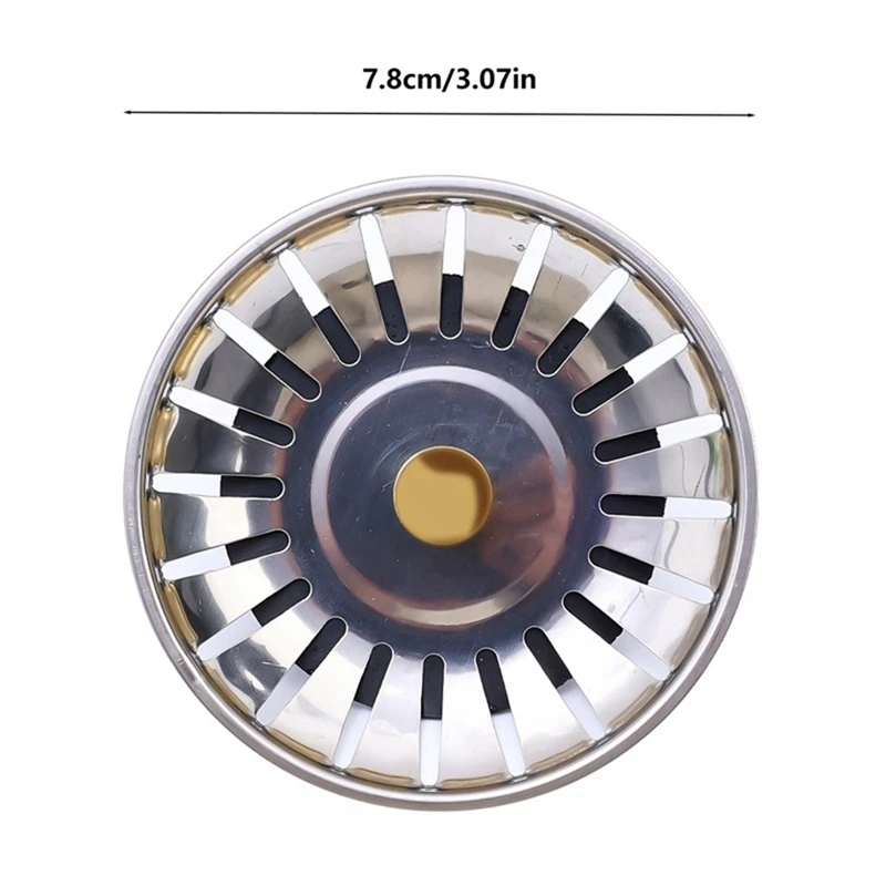 مصفاة تصريف حوض المطبخ من الفولاذ المقاوم للصدأ ، حل نهائي يدوم طويلاً ، 2 ▪