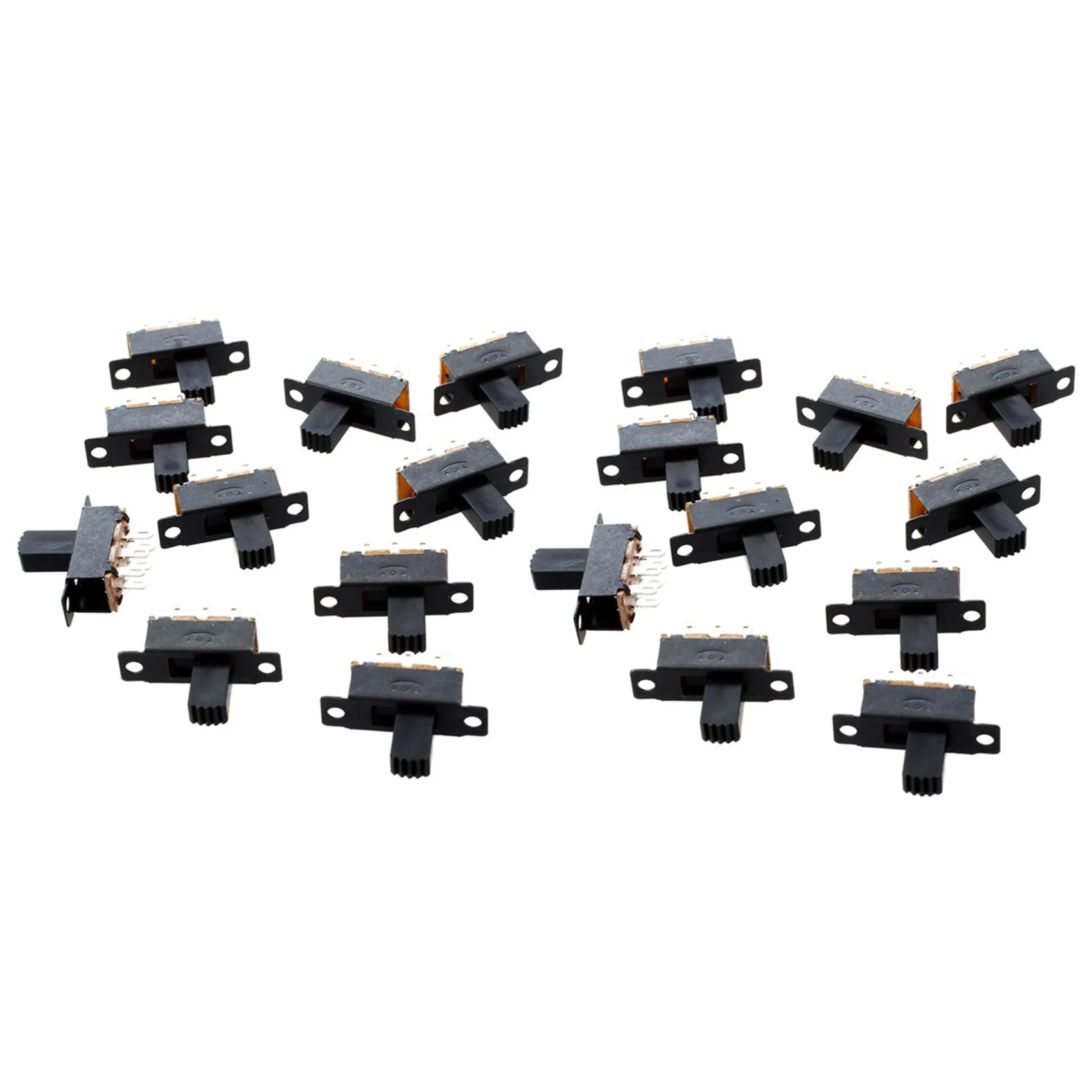 A93PHOT! 20 Pcs 6 Pins 2 Positions DPDT On/On Mini Slide Switch