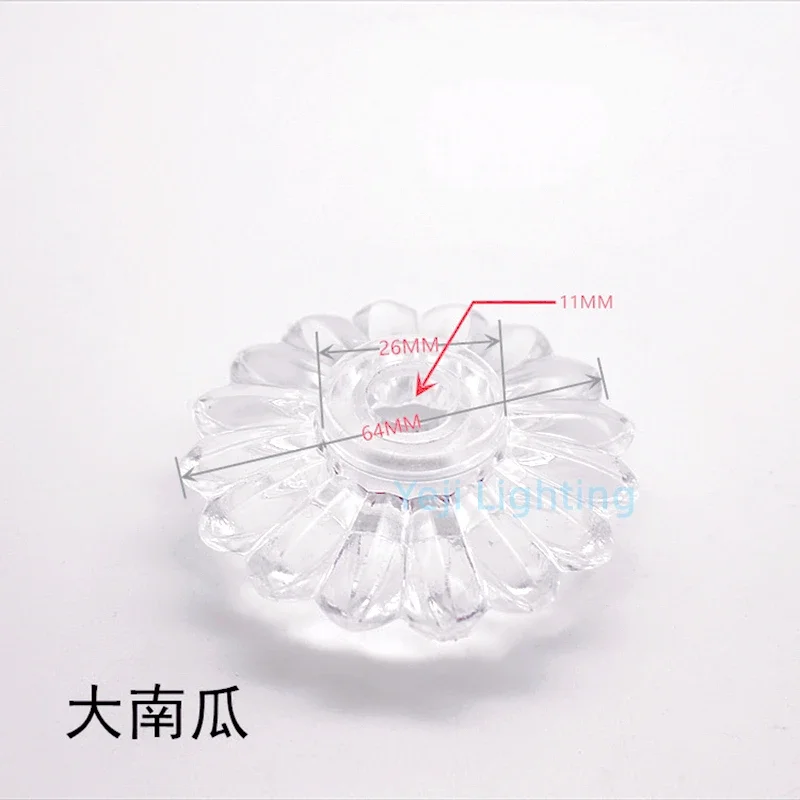 Crystal Acrylic resin plastic fittings color Crystal light decoration plastic fitting for retro candle lamp led wall lamp