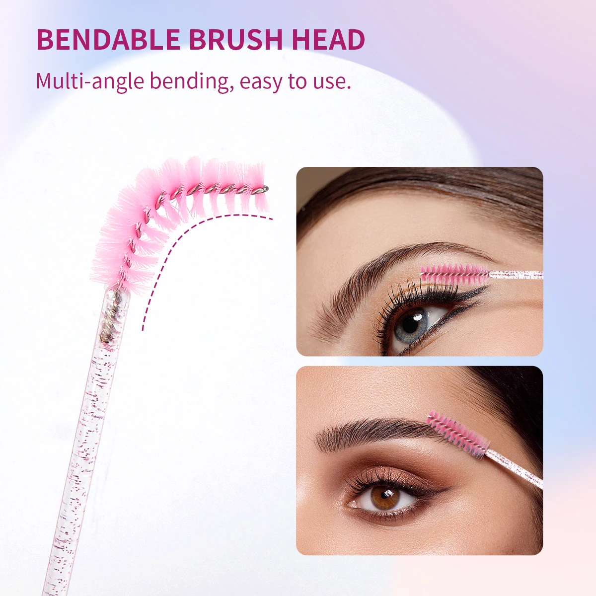 MAGEFY 5 pares de pestañas postizas con pinzas, cepillo para rímel, sin pegamento, 7-15mm, pestañas de ojos de gato, pestañas de Manga rizadas naturales, belleza
