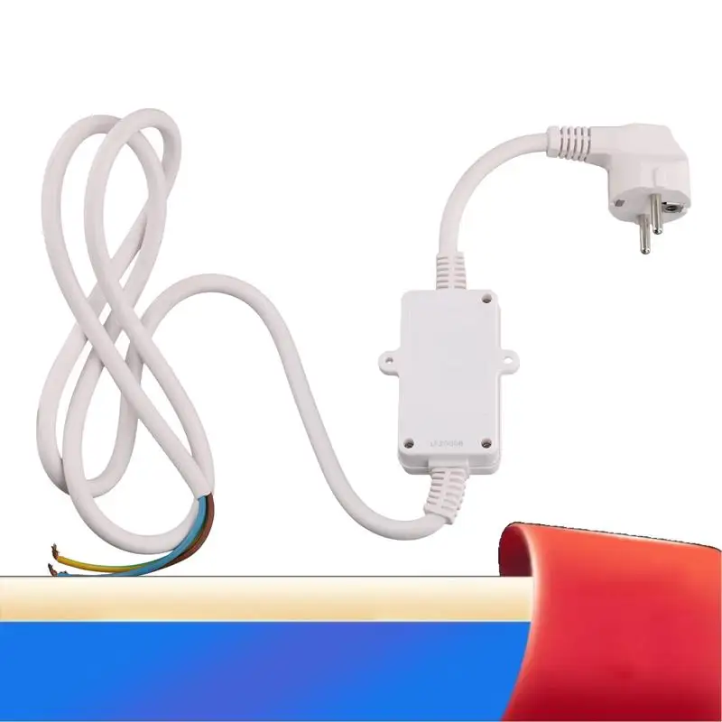 

FI Circuit Breaker Socket Residual Current Circuit Breaker Plug With Cable,Personal Protection Adapter EU Plug-X62A