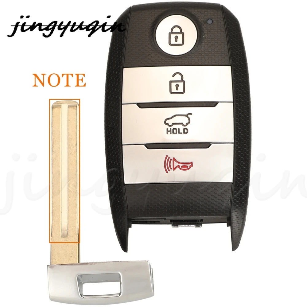 Jingyuqin 4 botones mando a distancia inteligente para coche Fob 433MHz ID47 Chip para Kia Sportage 95440-D9000/C6100