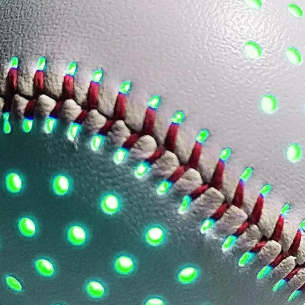 

6 цветов светодиодный светящийся бейсбольный мяч RGB 2 режима сияния светящийся бейсбольный мяч высокой яркости перезаряжаемый имитация бейсбола подарок