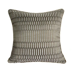 Modern Fashion Geometric Brown White Pillow Case Patterns Sofa Chair Designer Hotel Cushion Cover Decorative Gift Home 45x45cm