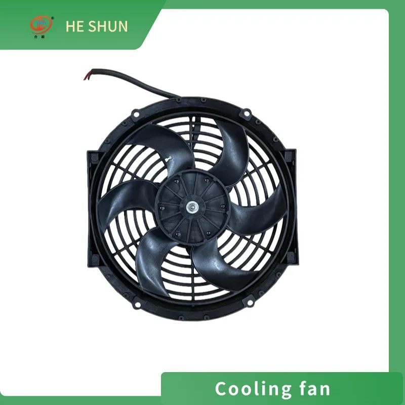 Car cooling fan 10 inch 120w 12v/24v high power universal electronic fan suitable for car retrofit 2800rpm