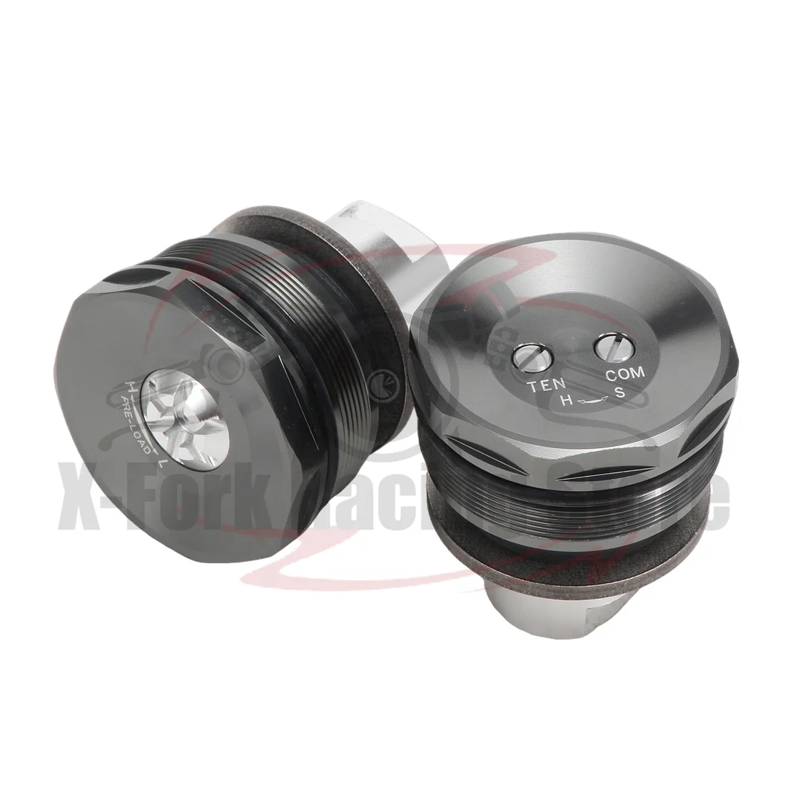 Ajustador de tapas de horquilla de precarga, pernos de horquilla ajustables de tubo delantero para KAWASAKI ZX-6R ZX6R 2013-2024 2019 2021 2022 2023 11065 0289