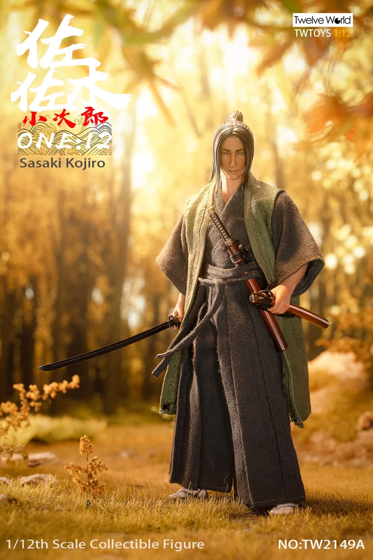 Hot TWTOYS TW2149A/TW2149B 1/12 Scale Sasaki Kojiro Miyamoto Musashi Full Set 6In Action Figure Body Model Doll Gift In Stock