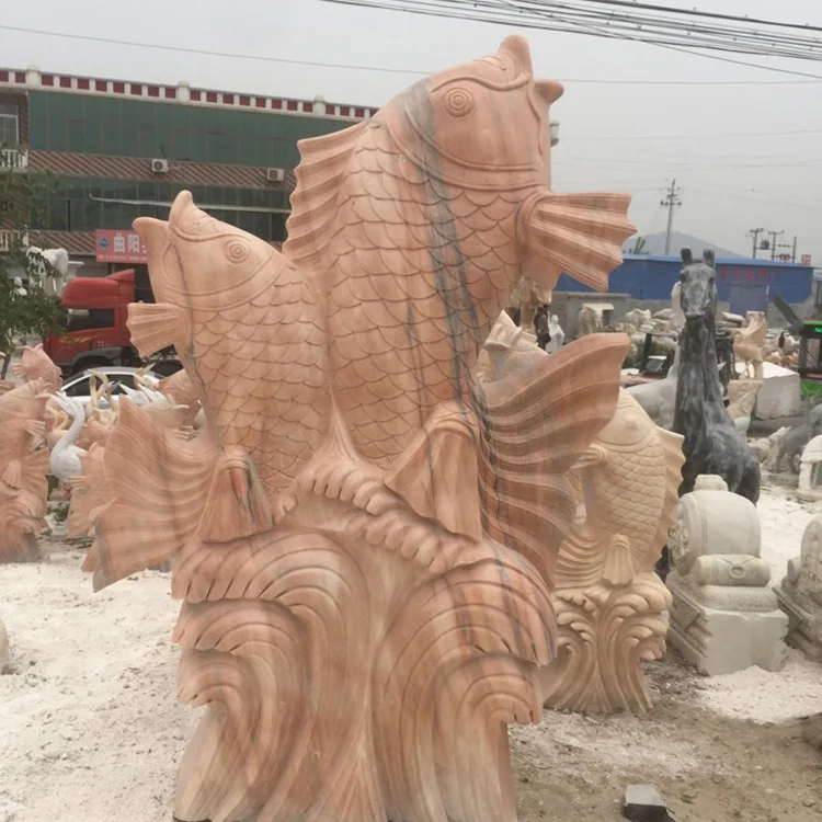 Marble fish  water fountain sculpture Deposit Only