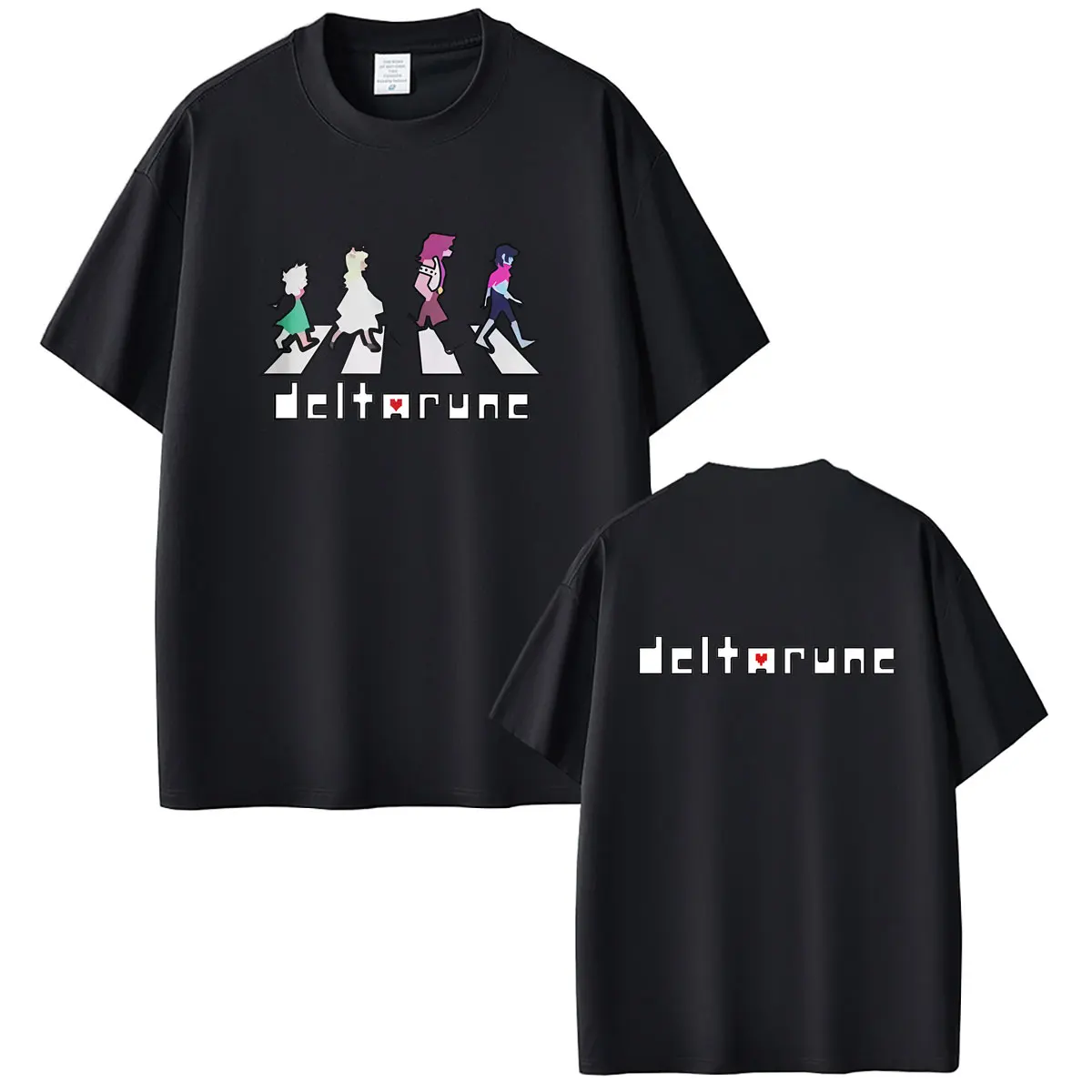 

Game Deltarune Noelle Holiday Ralsei Susie Kris Funny Merch T-shirt Men Women Anime Humor Oversized Tshirt Male Fashion T Shirts