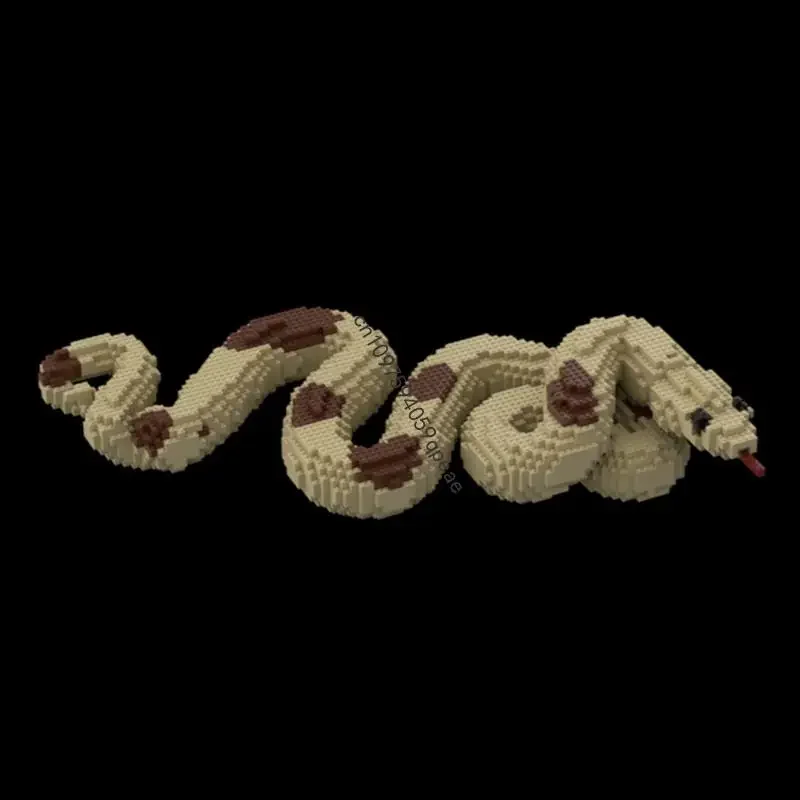 

New 3951Pcs Hot Sculpture Animal Series Moc Snake Model Custom Puzzle Diy Creative Ideas Kids Toys Birthday Christmas Gift