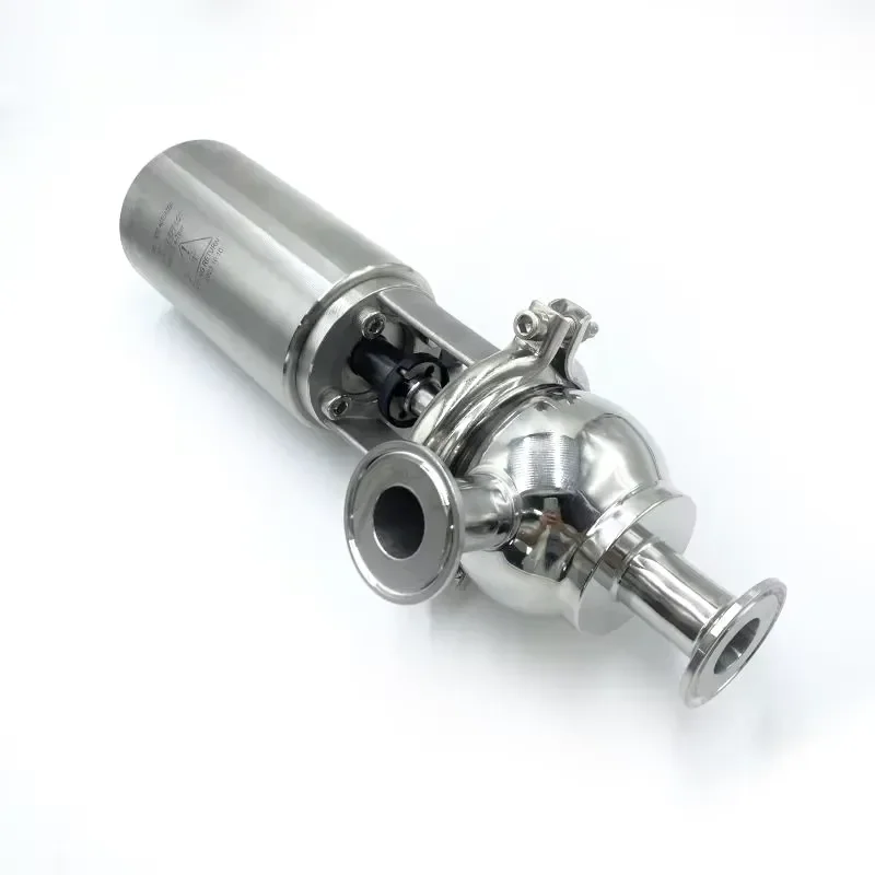 SS304 SS316L New Design Pneumatic Seat Flow Diversion Valve Stainless Steel Pneumatic Reversing Valve