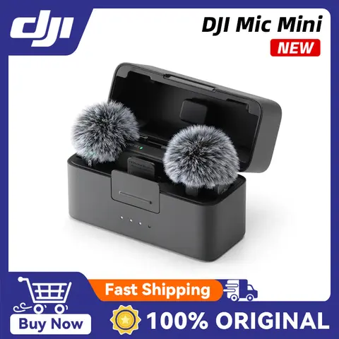 DJI Mic Mini Small, Ultralight, Discreet 48-Hour Operation w/ Case High-Quality Audio With Stable Transmission Original