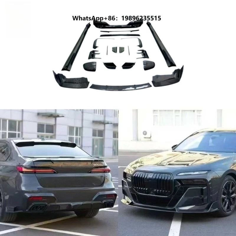 High Quality Style Dry Carbon Fiber Body Kit for 7 Series G70 735Li 740Li with Front Lip Rear Diffuser Side Skirts