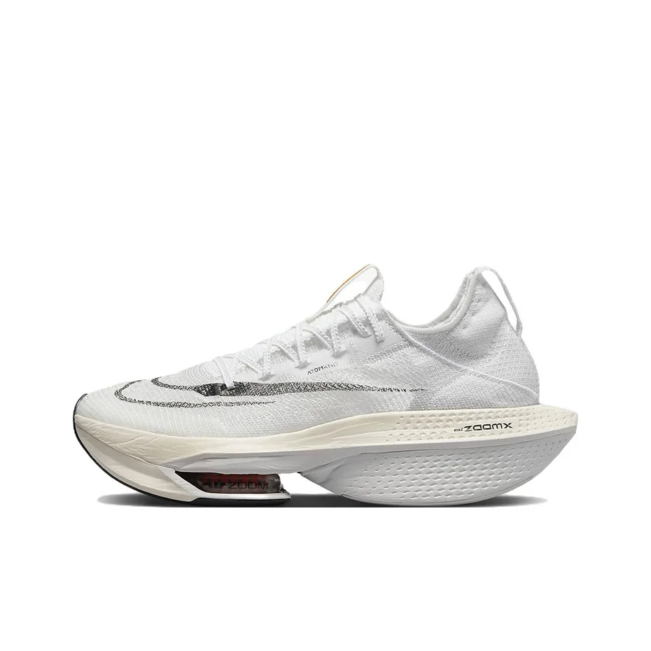 Nike Air Zoom Alphafly Next% 2 Running Shoes Unisex Low Top White/Dutch Orange/Black DJ6206-100