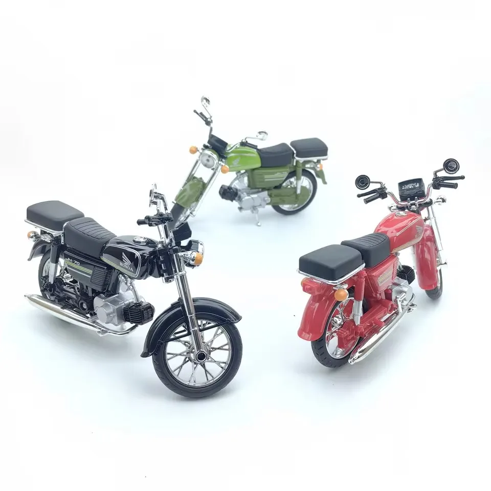 Model motocykla w skali 1/10, wykonany ze stopu 70, klasyczny motocykl, zabawka, odlewany model motocykla z metalu, symulacja, prezent dla dzieci.