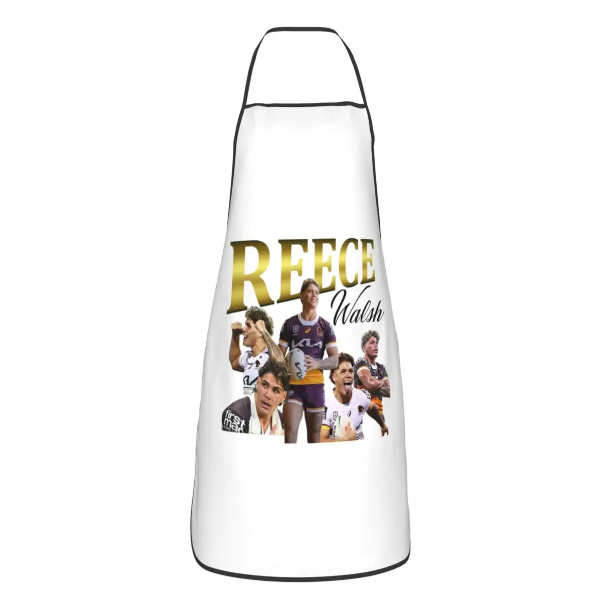 Reece Walsh Collage 2.0 Aprons Chef Baking Tablier Sleeveless Bib Kitchen Cleaning Pinafore for Women Men Gardening