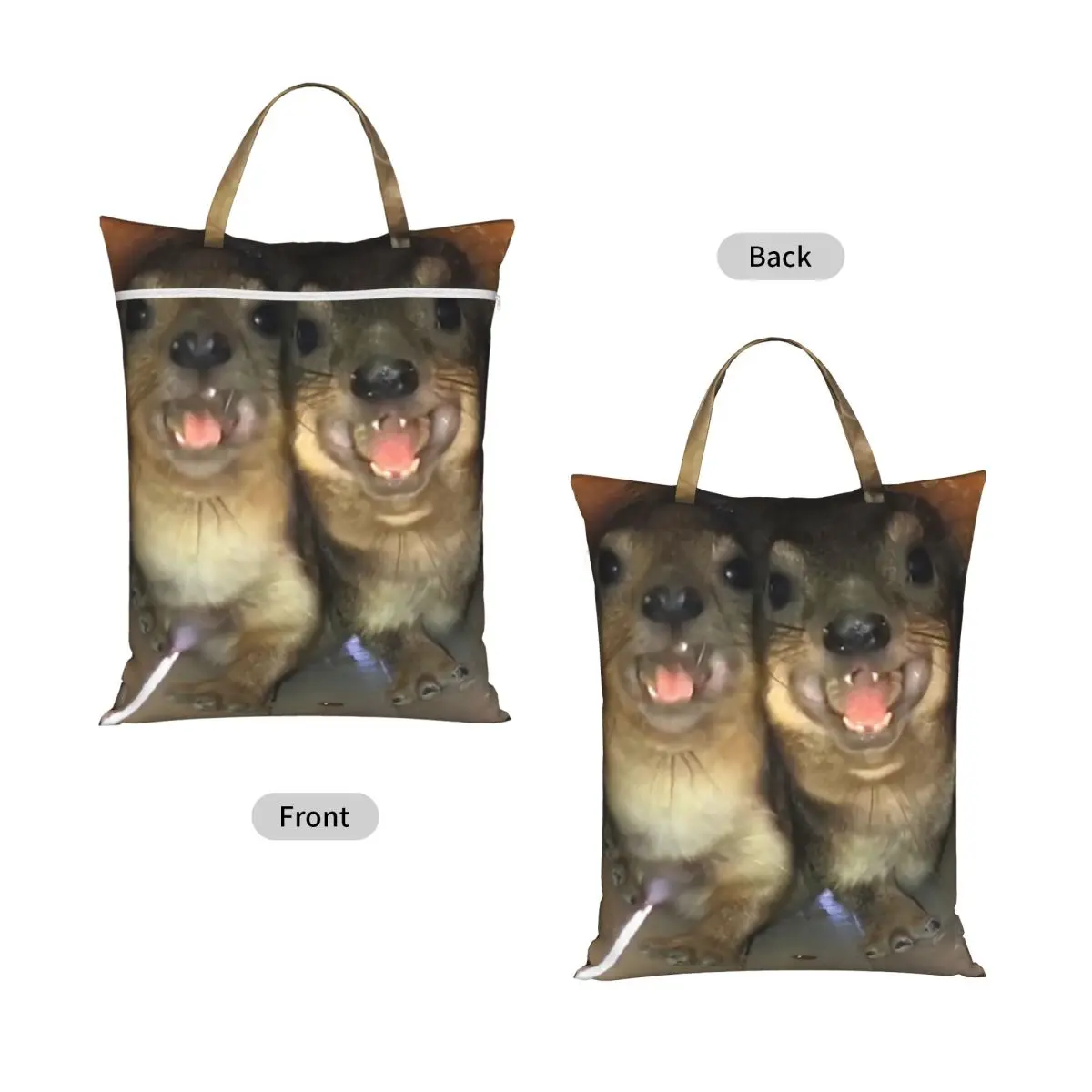 Rock Hyrax Funny Meme Laundry Collector Foldable Laundry Basket Home Organizer Washing Basket Home Organizer