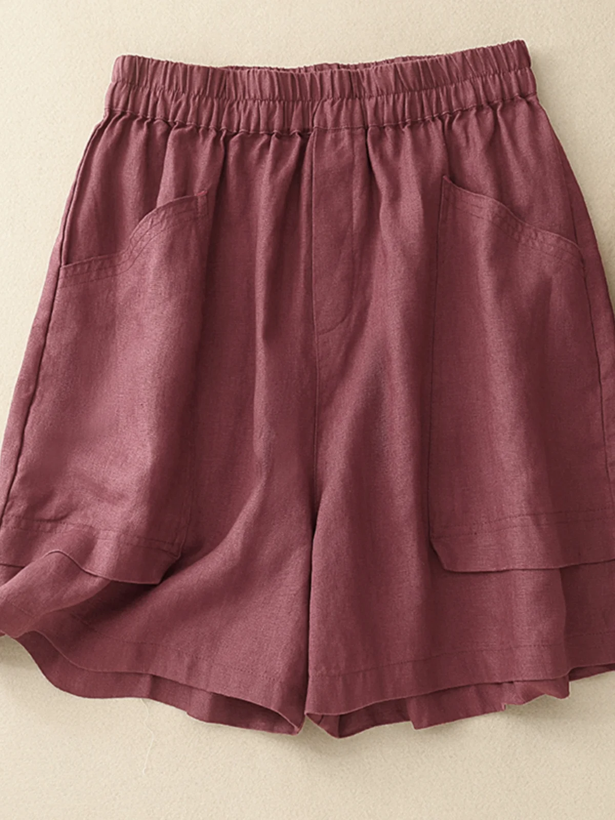 2025 Nieuwe Retro Artistieke Katoen Linnen vrouwen ort Broek Losse Taille Grote ket Wijde Pijpen Rechte Buis Broek Afslanken effect