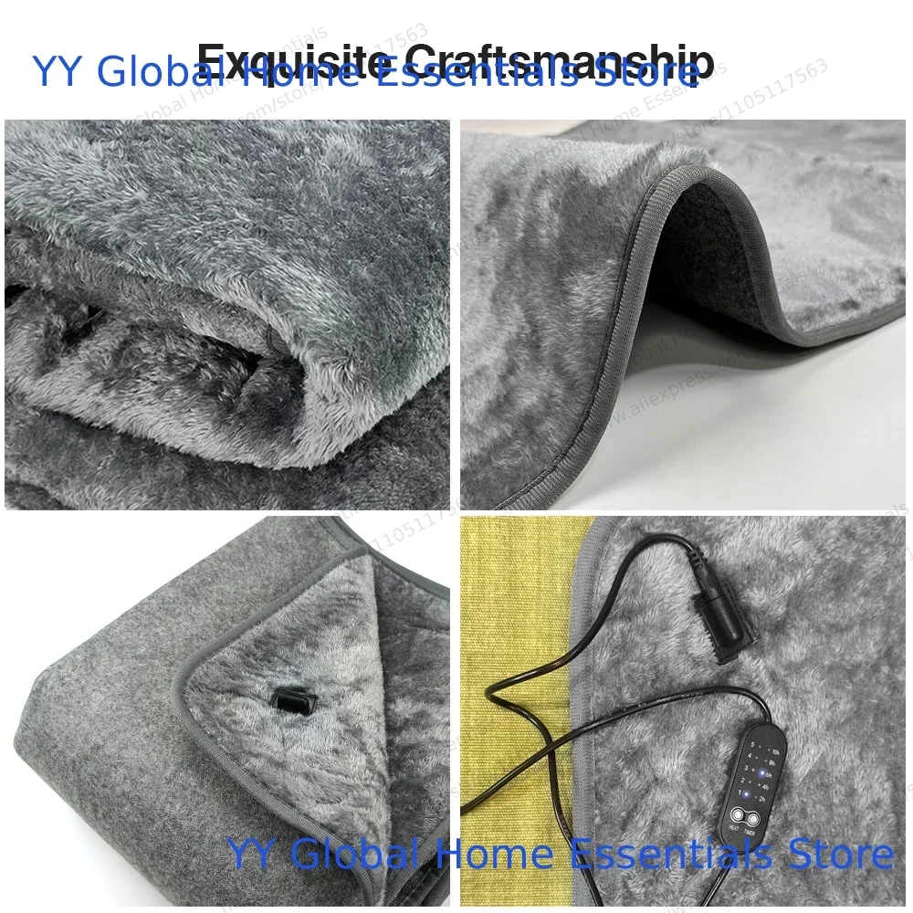 USB بطانية التدفئة الكهربائية سخان دافئ سريع آمن أفخم الشتاء الاحماء قابل للتعديل درجة الحرارة توقيت منصات التدفئة لغرفة المنزل