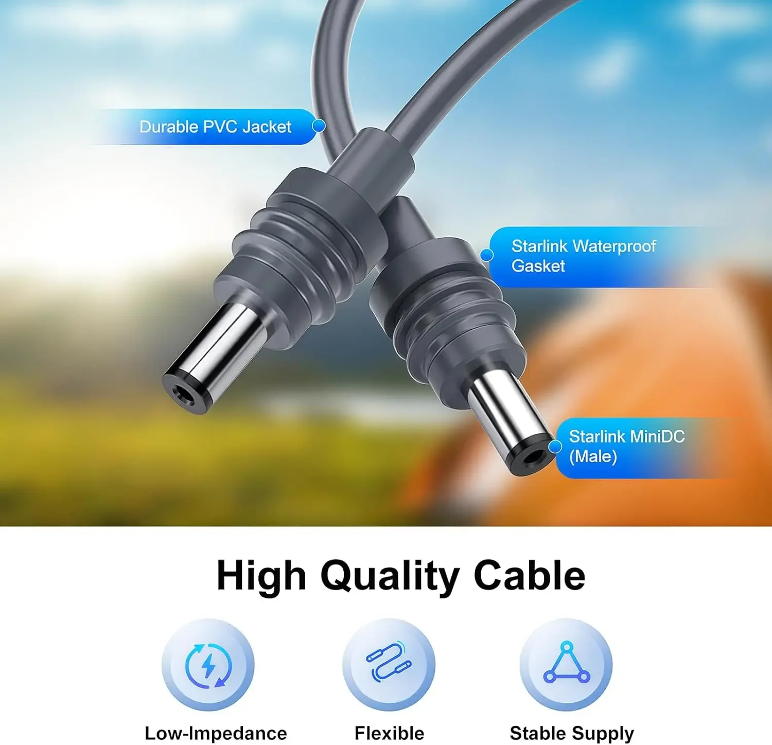 كابل طاقة تيار مستمر مقاوم للم - مراجعة Outdoor Power Lead وسعره