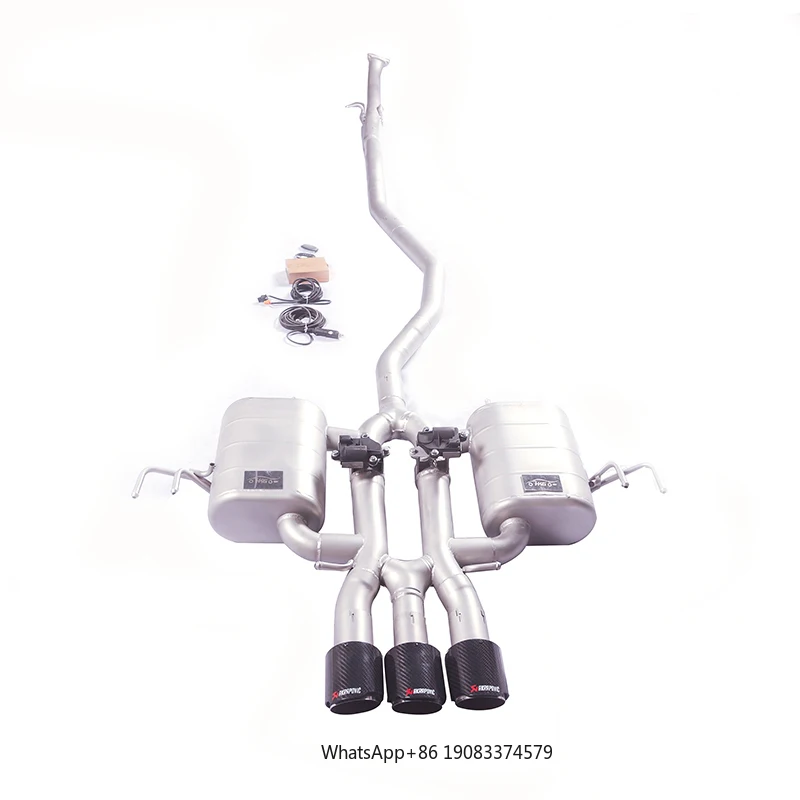 OEM High Performance Quad Stainless Steel Exhaust Pipes for Honda Civic Type-R FL5 2.0T Ss304 Full Exhaust Pipes