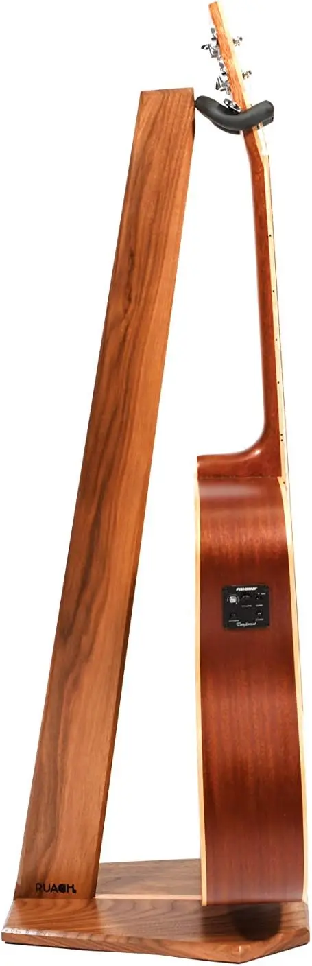 GS-5 Wooden Guitar Stand for Acoustic and Electric Guitar - Walnut Hardwood