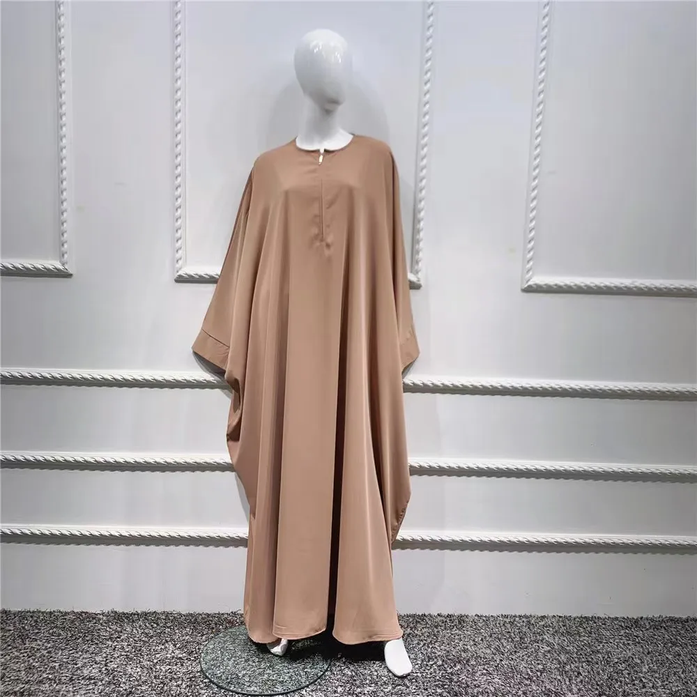 Batwing Sleeve Loose Abaya for Women Islam Muslim Dress Women Summer Plus-size Maxi Dress Kaftan Robe Musulmane Femme Vestidos