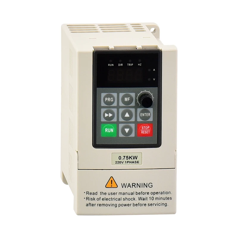 Solar VFD 0.4/0.75/1.5/2.2KW 0.5/1/2/3HP Output Variable Frequency Drive Converter Motor Speed Vector Control Inverter