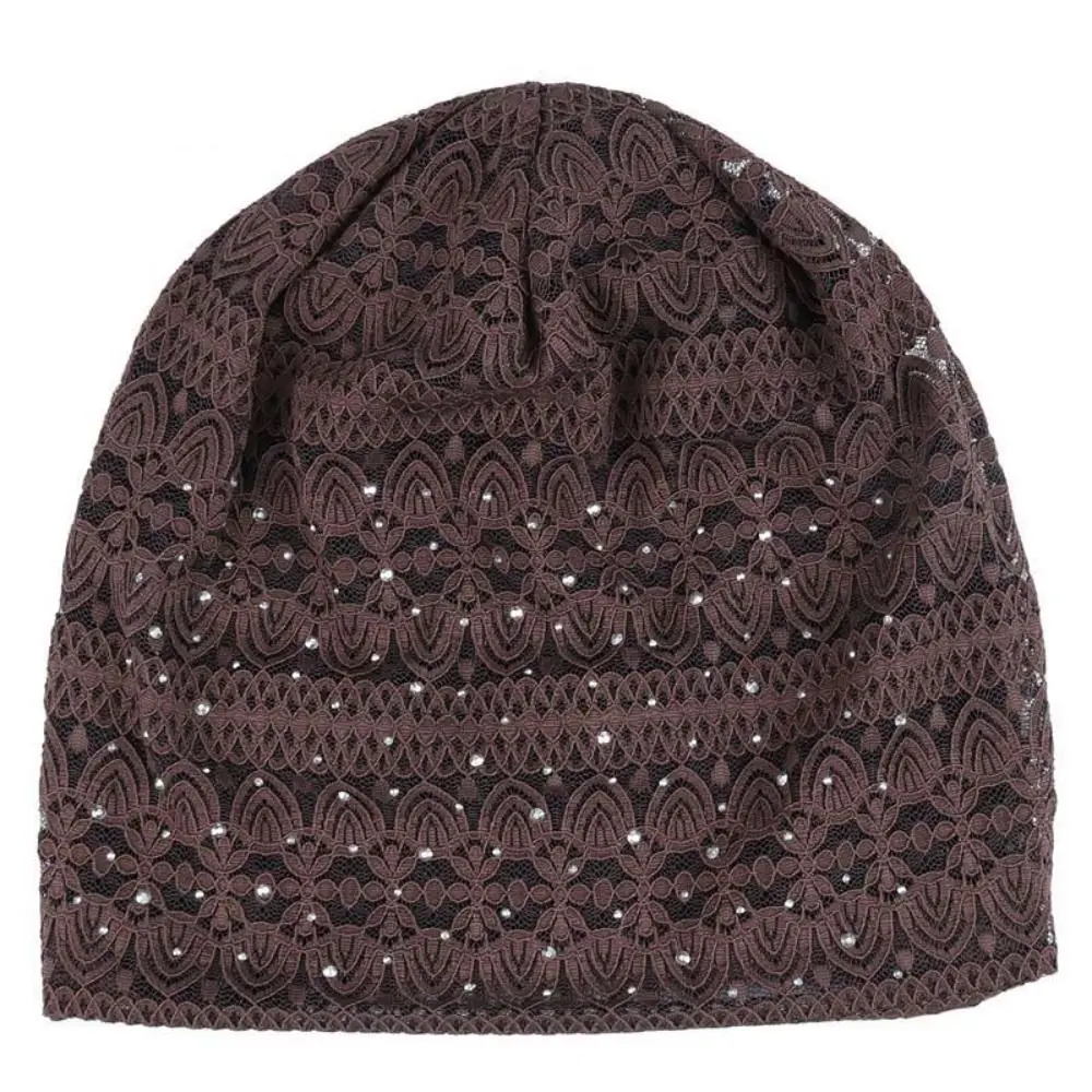 Pullover-Mütze, weiche Spitzenmütze, Mützen im ethnischen Stil, winddichte, warme Mütze, Nachtmütze, bequeme Hijab-Turban-Mütze, Herbst, Frühling – Detail 6