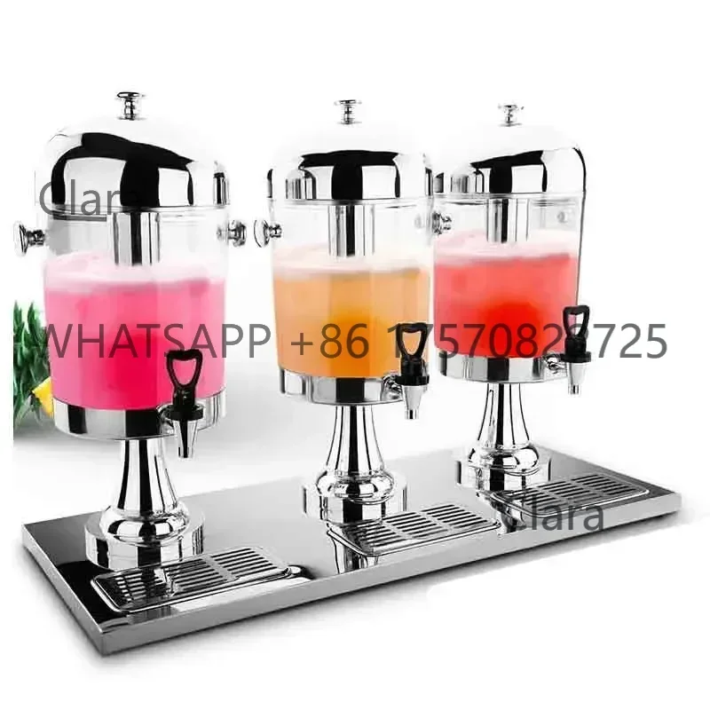 Clara Tools StoreHot Salesquipments Commercial Acrylic Drink Dispenser 3 Tanks Buffet Corolla Juice Dispenser ChinaClara Tools S
