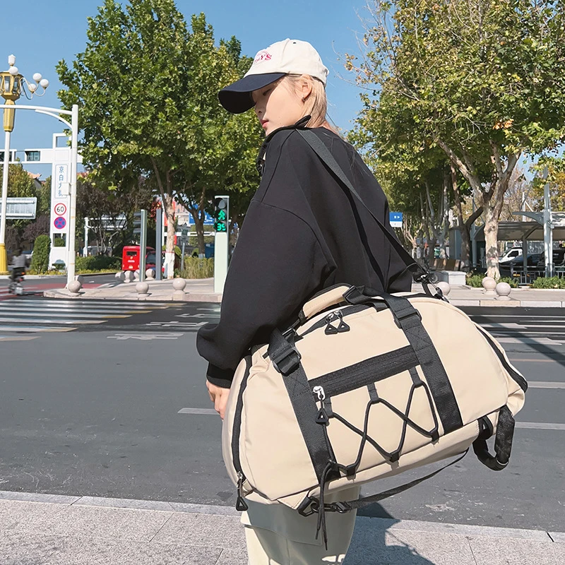 Bolsa de ginástica multifuncional para mulheres, bolsa fitness, separação úmida e seca, mochilas esportivas, sacos de treinamento de natação e ioga, viagem